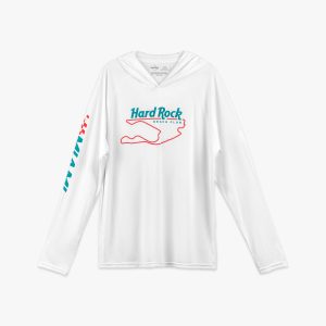 Hard Rock Stadium Beach Club Performance Hoodie in White