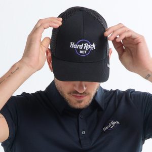Adult Fit Hard Rock BET x Travis Mathew Widder 2.0 Mesh Hat in Black